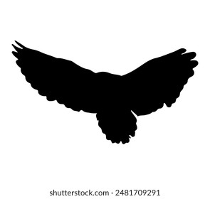 Black-winged Kite vector. Black-winged Kite vector icon in flat style.