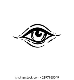 Blackwork Tattoo Flash. Eye Of Providence. Masonic Symbol. All Seeing Eye Inside Triangle Pyramid. New World Order. Sacred Geometry, Religion, Spirituality, Occultism. Isolated Vector Illustration