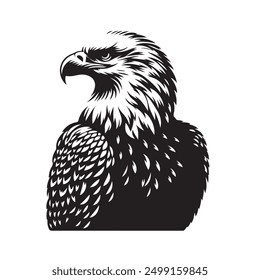blad eagle silhouetee vector image