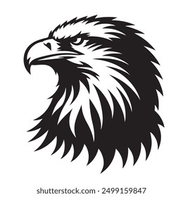 blad eagle silhouetee vector image