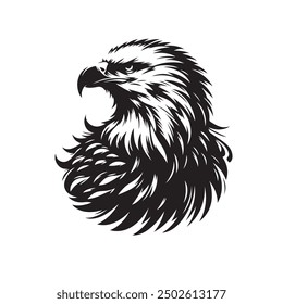 Blad eagle silhouette vector image 