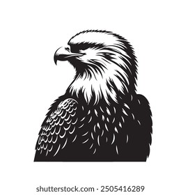 Blad eagle silhouette vector image 