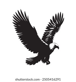 Blad eagle silhouette vector image 