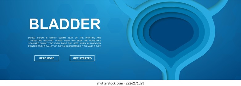 Símbolo de corte de papel 3d para la promoción de la cabeza. Concepto de ilustración del diseño del sistema reproductivo. Ilustración horizontal de corte de papel