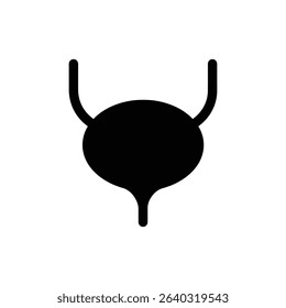 Bladder Balloon Shape with Ureters Medical Diagram Image