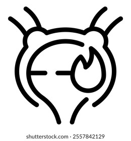 Bladder with burning sensation representing urinary tract infection symptom