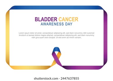 Bladder Cancer Awareness Day background. Vector illustration.