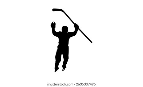 bladder examination, black isolated silhouette