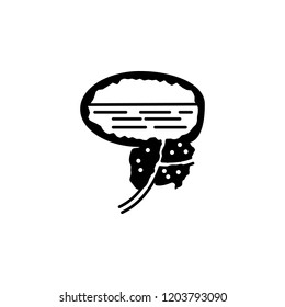bladder, full, organ icon. Element of human pain icon for mobile concept and web apps. Detailed bladder, full, organ icon can be used for web and mobile