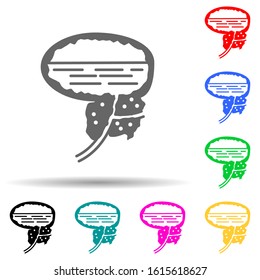 Bladder, full, organ multi color style icon. Simple glyph, flat vector of pain people icons for ui and ux, website or mobile application