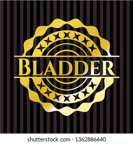 Bladder gold shiny badge