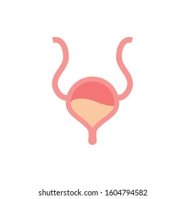bladder icon design, Human body person people health anatomy biology and science theme Vector illustration