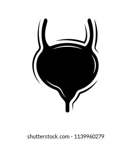Bladder icon isolated on white background. Vector illustration. Human internal organs.