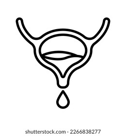 Bladder icon. sign for mobile concept and web design. vector illustration