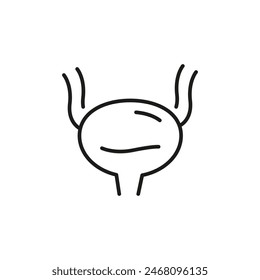 Icono de vejiga. Icono de vejiga simple para redes sociales, App y Diseño web. Ilustración vectorial.