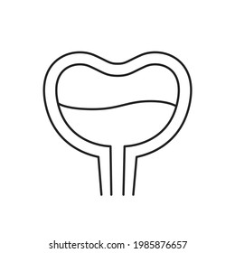 Bladder icon for web design, menu, app, poster, ads, postcard and magazine