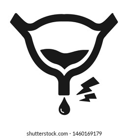 Bladder Infection Flat Vector Icon Stock Vector (Royalty Free ...