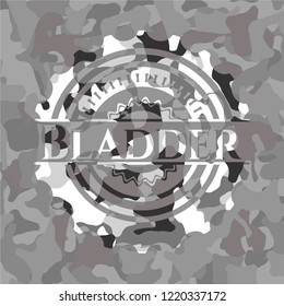 Bladder on grey camo texture