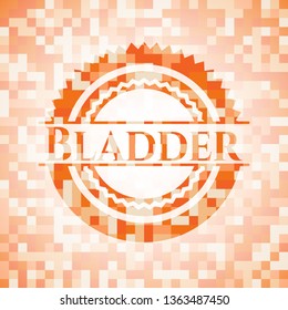 Bladder orange mosaic emblem