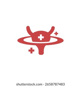 Restauración de la vejiga Curación Ilustración Diseño de Vector