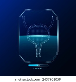 Bladder scanning radar screen. Medical technology health care. Digital interface system MRI scan analysis of human organ. Science concept. Vector EPS10.