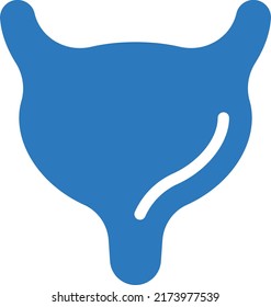 imagen vectorial de vejiga en un fondo transparente.Símbolos de calidad premium.Icono vector glifos para el diseño de conceptos y gráficos.