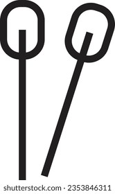 Blade Boat Oar Outline Icon