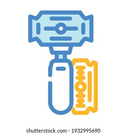 blade callus remover color icon vector. blade callus remover sign. isolated symbol illustration