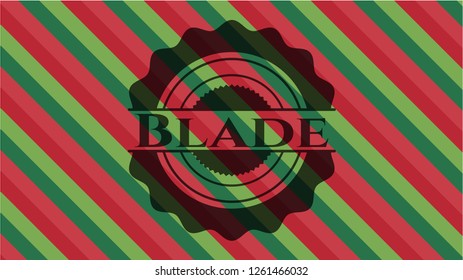 Blade christmas badge background.
