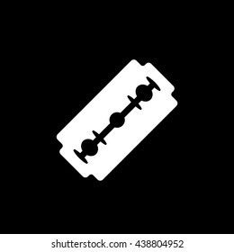Blade Flat Icon On Black Background