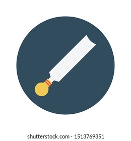 blade glyph flat vector icon