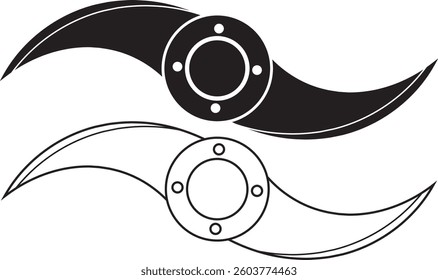 blade grinder, also known as propeller grinder  icon