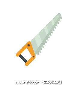 Blade hand saw icon. Flat illustration of blade hand saw vector icon isolated on white background