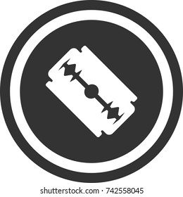 Blade icon , dark circle sign design