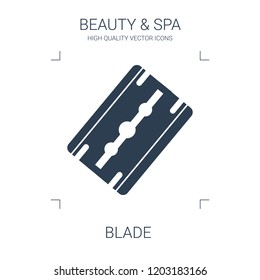 blade icon. high quality filled blade icon on white background. from beauty collection flat trendy vector blade symbol. use for web and mobile