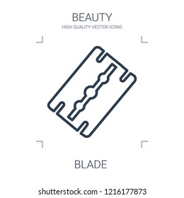 blade icon. high quality line blade icon on white background. from beauty collection flat trendy vector blade symbol. use for web and mobile