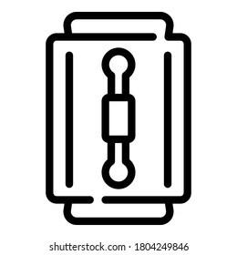 Blade icon. Outline blade vector icon for web design isolated on white background