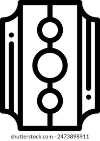 blade icon. Thin Linear Style Design Isolated On White Background