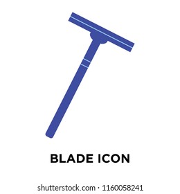 Blade icon vector isolated on white background, Blade transparent sign