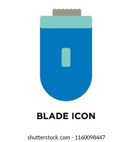 Blade icon vector isolated on white background, Blade transparent sign