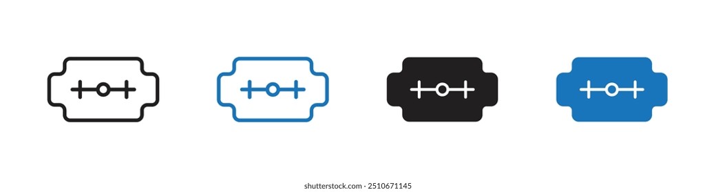 Esquema del conjunto de Vectores de iconos de hoja