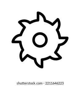 ilustración de icono de línea de hoja vectorial