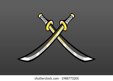 BLADE MASCOT LOGO VECTOR ILLUSTRATION