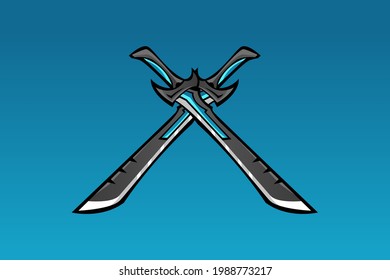 BLADE MASCOT LOGO VEKTORGRAFIK