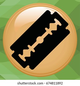 Blade razor - black icon