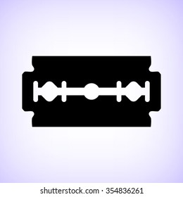 Blade razor -  black vector icon