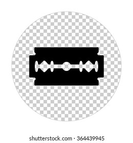 Blade razor  - black vector icon