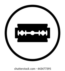 Blade razor  - black vector icon