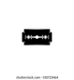 Blade razor -  black vector icon