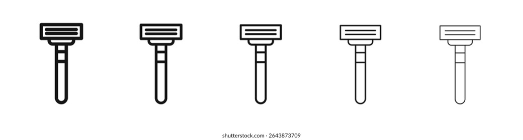 Blade razor icon black and white vector sign